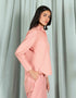JACQUARD COLLARED BACK TALE SHIRT